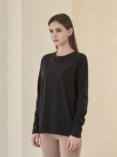 Bio cotton oversized fit T-shirt_black - REINAMORA - Modalova