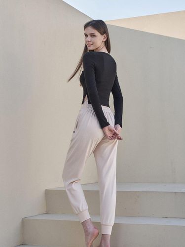 Cotton Mesh Comfy Pants_Light Beige - REINAMORA - Modalova