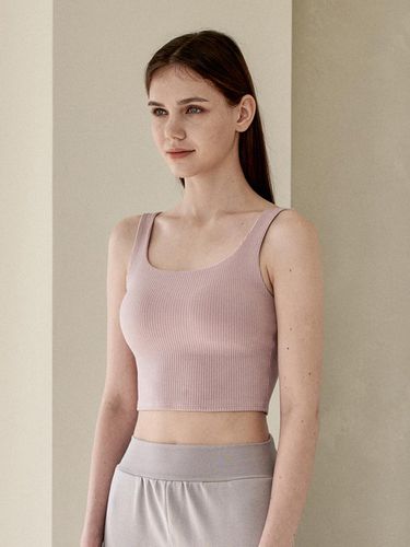 Mildness Ribbed Tank Top_Primrose Pink - REINAMORA - Modalova