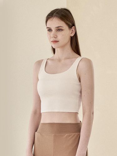 Mildness Ribbed Tank Top_Light beige - REINAMORA - Modalova