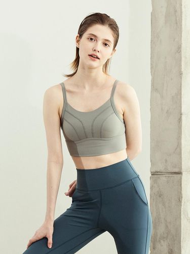 Sweet Spandex Long Line Bra_Iceberg Green - REINAMORA - Modalova