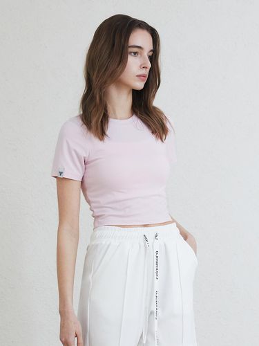 High tension cropped short sleeve_primrose pink - REINAMORA - Modalova