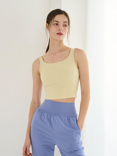 Mildness Ribbed Tank Top_Tender Yellow - REINAMORA - Modalova