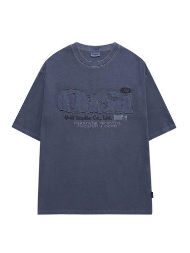 ODSD Pigment Damage T-shirt - NAVY - ODD STUDIO - Modalova