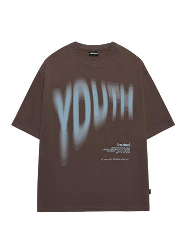 Youth Blur Oversized Fit T-Shirt - BROWN - ODD STUDIO - Modalova