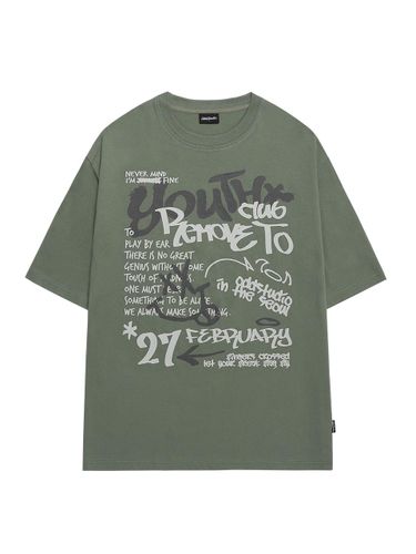 Youth Graffiti Graphic Oversized Fit T-Shirt - ODD STUDIO - Modalova