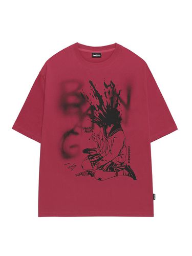 Bang Graphic Oversized Fit T-Shirt - MAGENTA - ODD STUDIO - Modalova