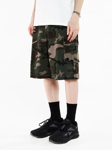 Camo washing cotton cargo half pants - CAMO - ODD STUDIO - Modalova