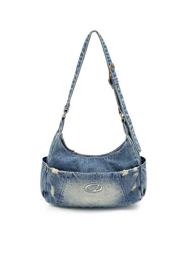 Odd Signature Denim Shoulder Bag - ODD STUDIO - Modalova