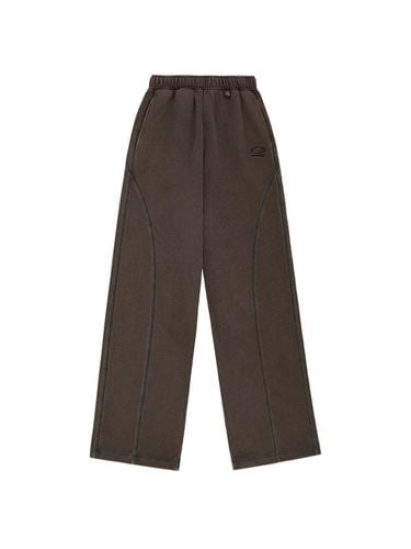 Pigment Cover Stitch Pants - BROWN - ODD STUDIO - Modalova