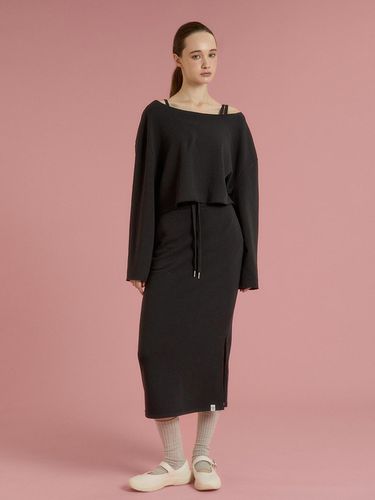 Soft sweat pencil skirt _black - REINAMORA - Modalova