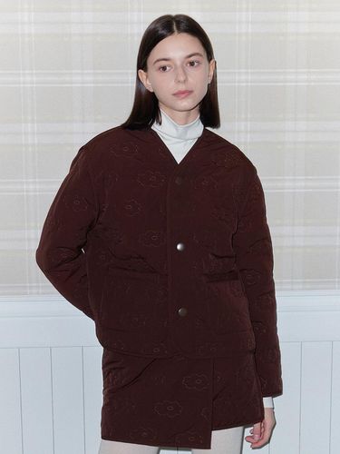 BLOSSOM QUILTING JACKET brown - DAISY SYNDROME - Modalova