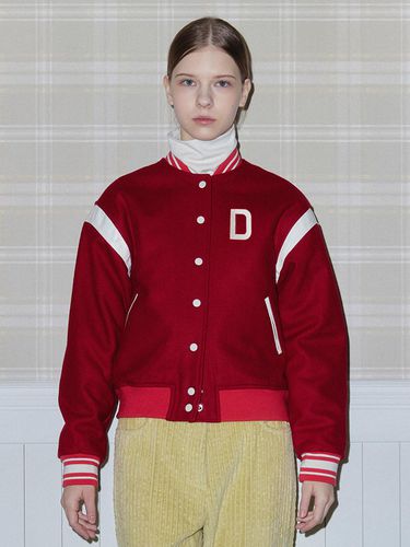 TRIPLETS VARSITY JACKET red - DAISY SYNDROME - Modalova