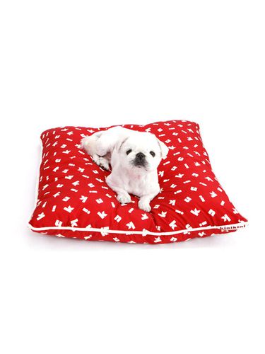 SIGNATURE LOGO CUSHION - RED - KINIKINI - Modalova