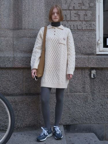 Aarhus Cable Wool Knit Dress - AND YOU - Modalova