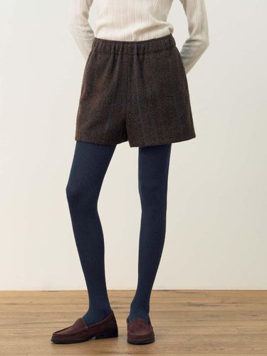 Tarm Wool Banding Shorts (Brown) - AND YOU - Modalova