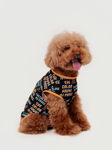 Slogan Print Pet T-shirt - NU PARCC - Modalova