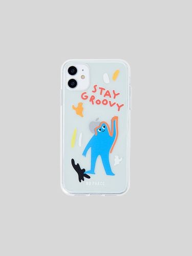 Blue man print phone case - NU PARCC - Modalova