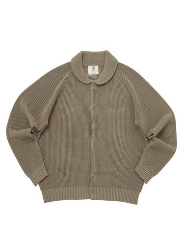 ROUND COLLAR 7G KNIT CARDIGAN (Beige) - A NOTHING - Modalova