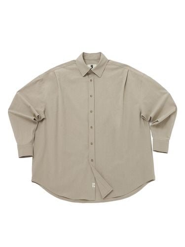 EARTH COLOR PLEATS SHIRT (Beach Sand) - A NOTHING - Modalova