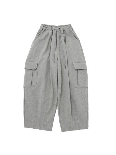 H T CARGO BALLOON SWEAT PANTS (Gray) - A NOTHING - Modalova