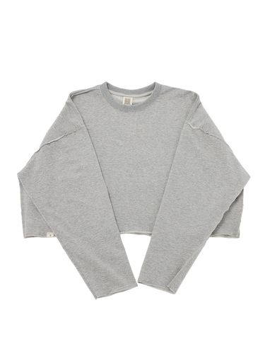 VINTAGE P. DYEING CUT - OUT CROP - TEE (Gray) - A NOTHING - Modalova