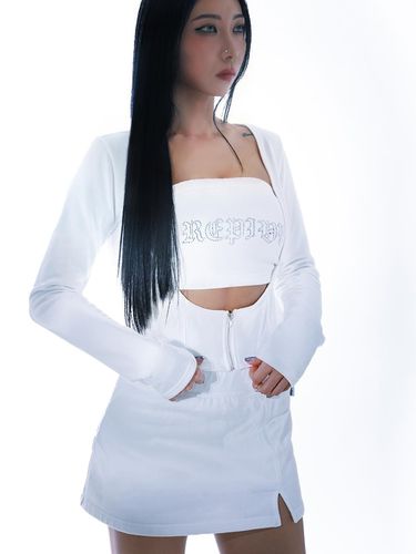 Hotfix Crop Top (White) - repivv - Modalova