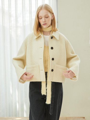 Cloud Brushed Jacket_Cream - J.Chung - Modalova