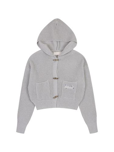 Hooded pocket duffel cardigan [] - DELICCENT - Modalova