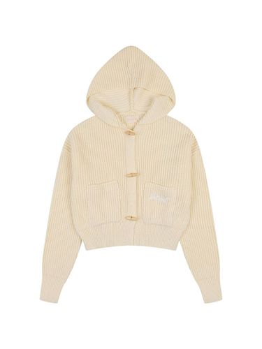 Hooded pocket duffel cardigan [] - DELICCENT - Modalova