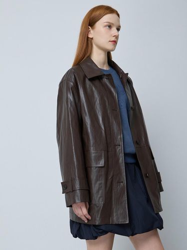 Eco-leather Single Half Jacket BR_C243PSF512 - CC collect - Modalova