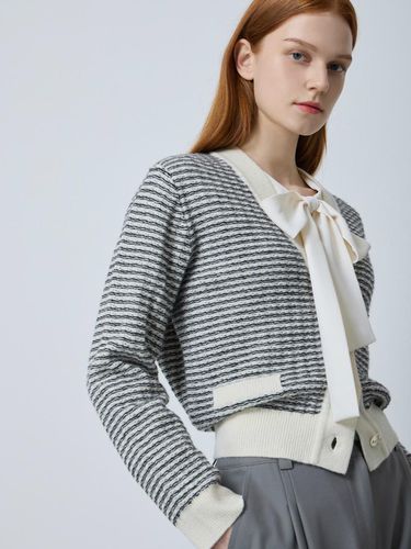 Wool Stripe Cardigan IV C243KSL004 - CC collect - Modalova