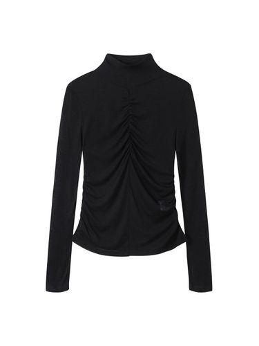 Shirring Long-Sleeved Top BK_C244PSM051 - CC collect - Modalova