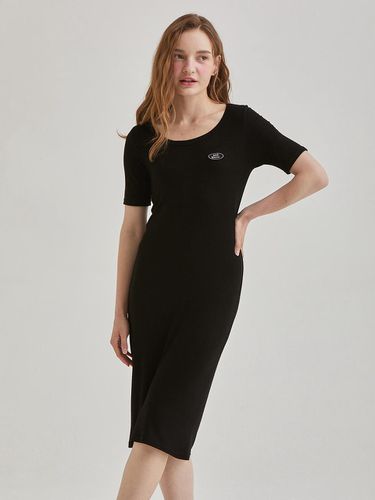 Paul & Anna Rayon V-neck Short-Sleeved dress_Black - PAUL&ANNA - Modalova