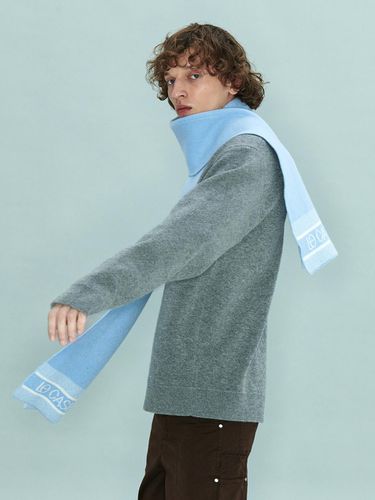 Jacquard Muffler_D7AJW23001BUL - LE CASHMERE - Modalova