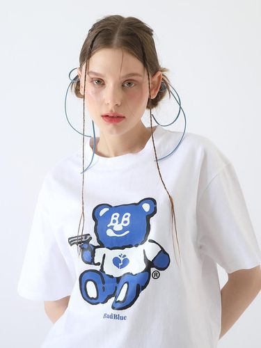 BadBear Graphic Tee White - BadBlue - Modalova