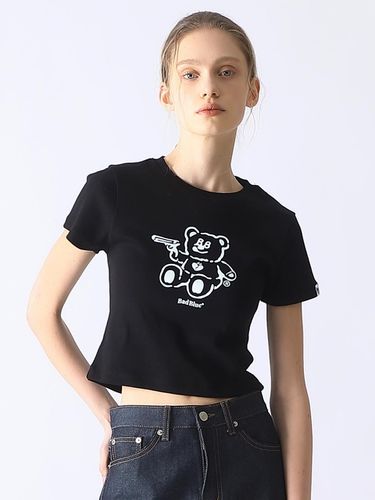 BadBear Slim Tee Black - BadBlue - Modalova