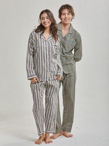 Paul & Anna Meltier Stripe Pajama Set GREEN - PAUL&ANNA - Modalova