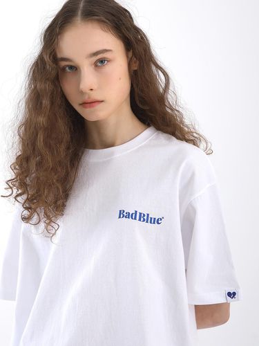 Logo Tee White - BadBlue - Modalova