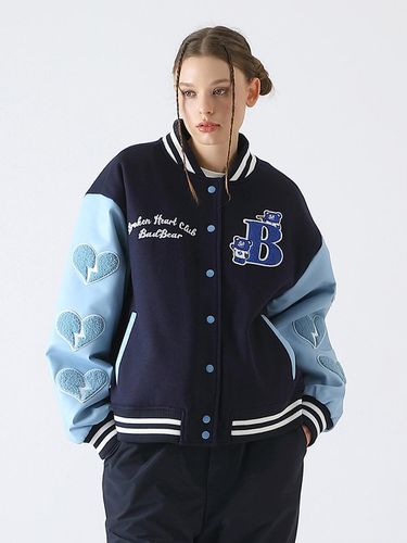 BadBear Varsity Jacket Navy - BadBlue - Modalova