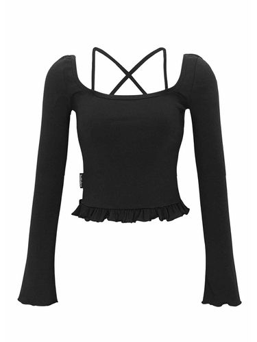 ROSY TOP - BLACK - bellialeu - Modalova