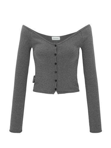 BALLERINA CARDIGAN - DARK GRAY - bellialeu - Modalova