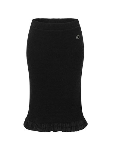 MERMAID FRILL SKIRT - BLACK - bellialeu - Modalova