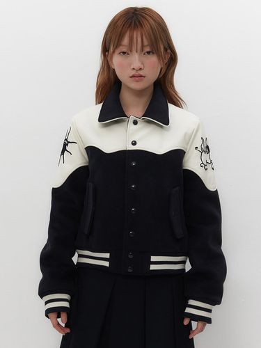 WESTERN VARSITY JACKET [NAVY] - TUOMIO - Modalova