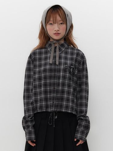 STRAPPY CHECK SHIRT [BLACK] - TUOMIO - Modalova