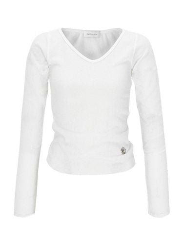 V NECK SLIM KNIT - bellialeu - Modalova