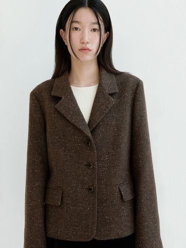 Classic Wool Jacket - Brown - SPRING CROCUS - Modalova