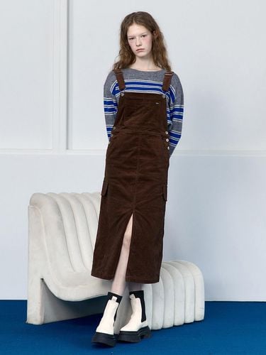 Corduroy Overall Dress JYOP722D - Jucy Judy - Modalova