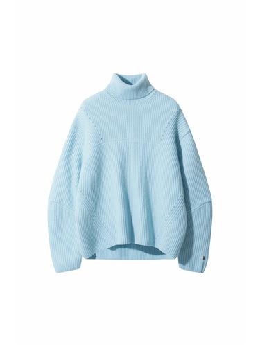 Chunky Snow Turtleneck (Sky Blue)_D5WAW24204BUL - LE CASHMERE - Modalova