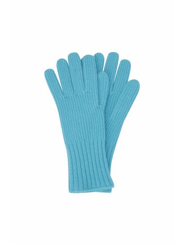 Ribbed Glove (Blue)_D7HAW24002BUX - LE CASHMERE - Modalova